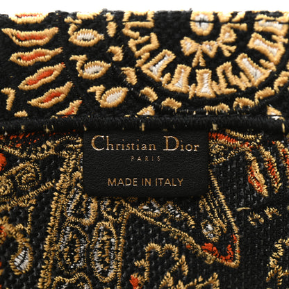 Christian Dior Canvas Embroidered Dior Animals Giraffe Book Tote Yellow Multicolor 6 of 11