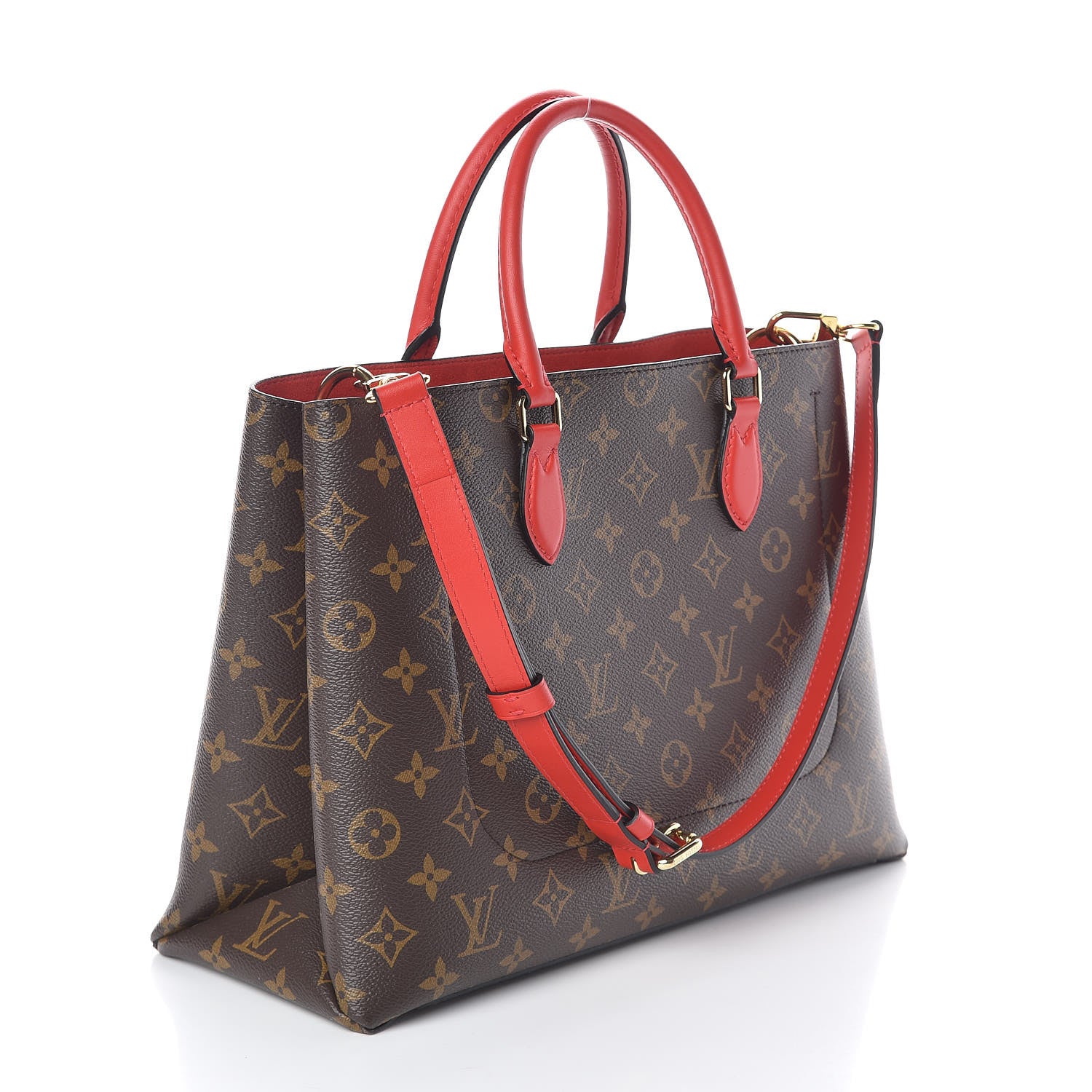 Louis Vuitton Monogram Flower Tote Coquelicot 3 of 9