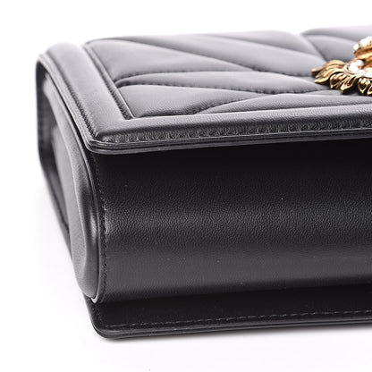 Dolce & Gabbana Calfskin Large Devotion Crossbody Bag Black 8 of 10