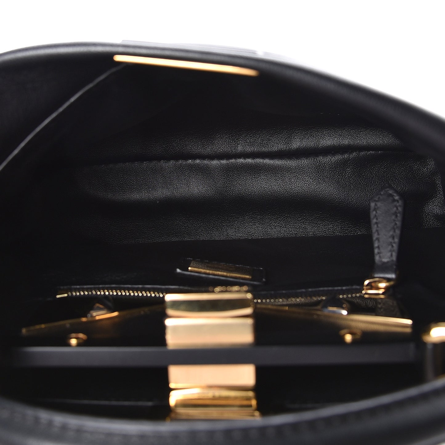 Nappa Monster Eyes Mini Peekaboo Iconic Satchel Black
