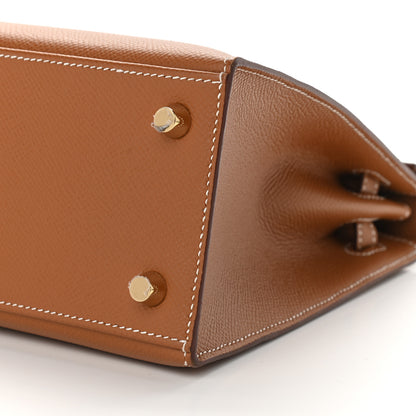 Hermes Epsom Kelly Sellier 25 Gold 8 of 9