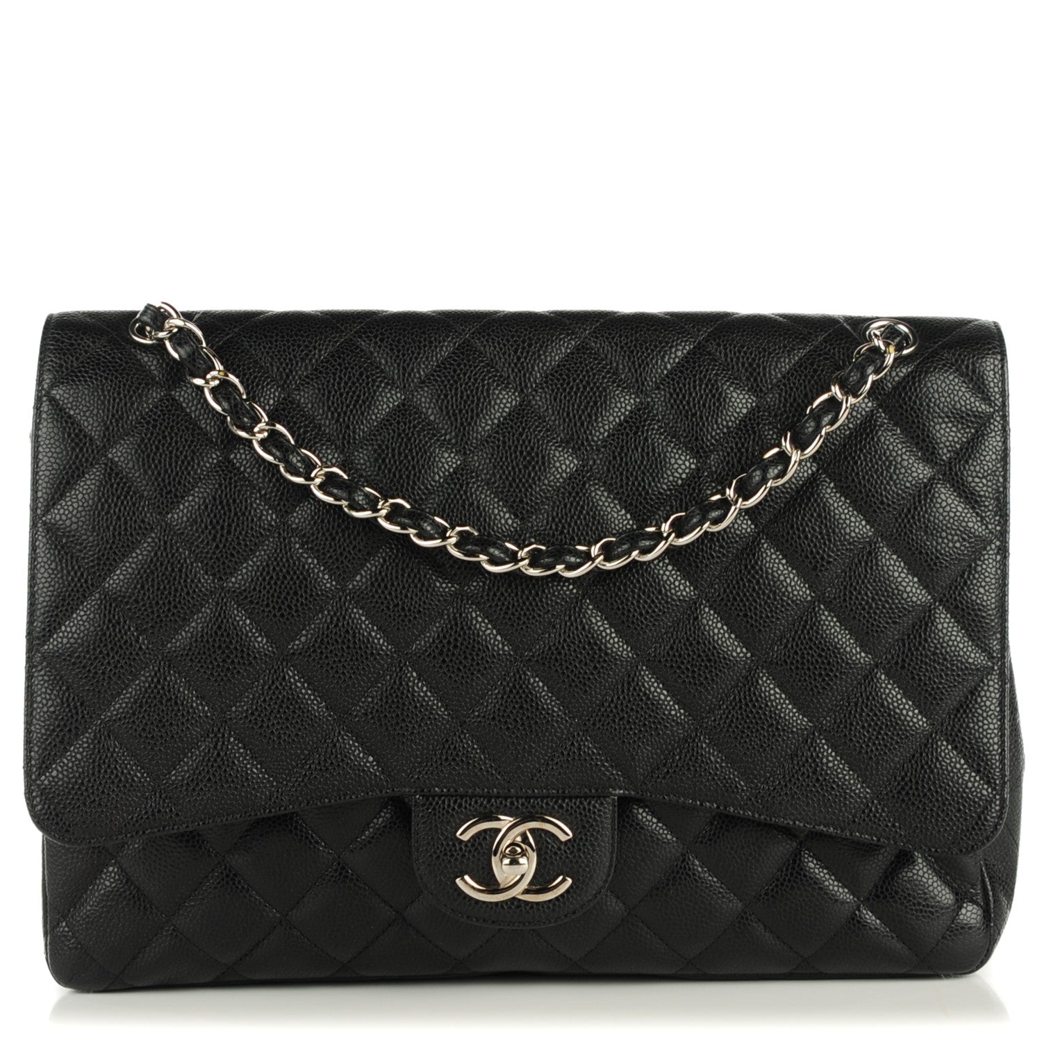 Chanel Caviar Quilted Maxi Double Flap Black 1 of 8