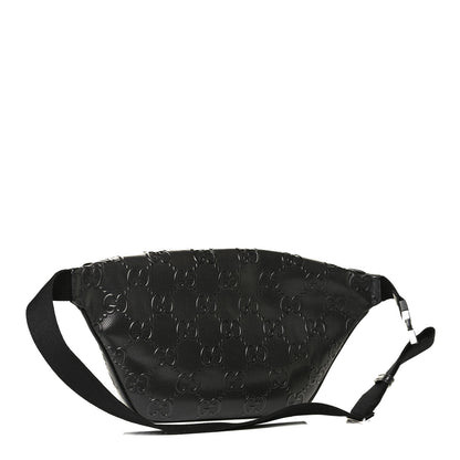 Gucci Calfskin GG Tennis Embossed Pocket Belt Bag Black 3 of 10