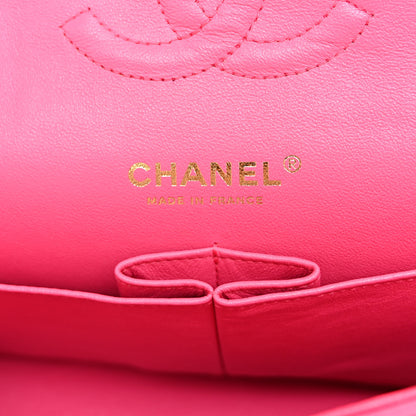 Chanel Lambskin Quilted Medium Double Flap Fuchsia 6 of 11