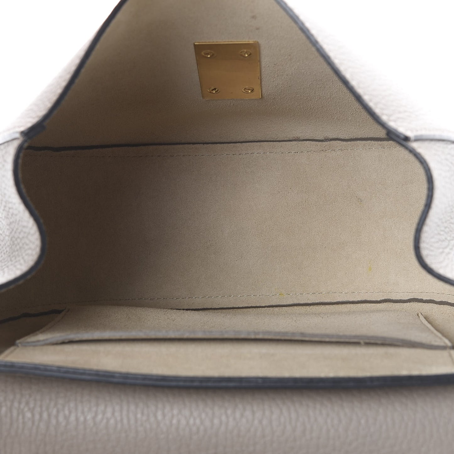 Grained Lambskin Drew Shoulder Bag Motty Grey