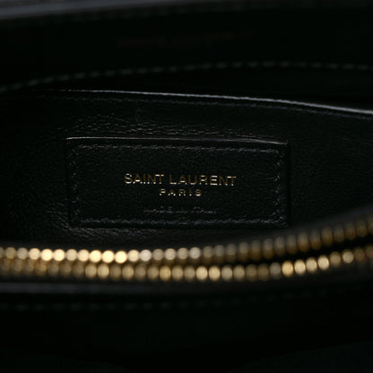 Saint Laurent Calfskin Y Quilted Monogram Small Loulou Chain Satchel Black 6 of 10