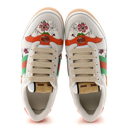 Gucci Sepang Flora Faded Canvas Web Womens Screener Sneakers 36.5 White 2 of 9