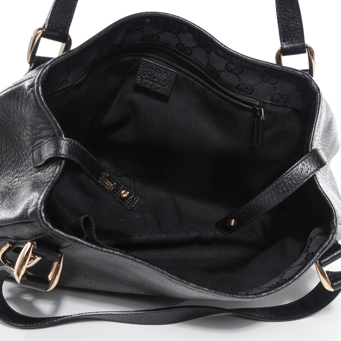 Calfskin Medium Abbey Shoulder Bag Black