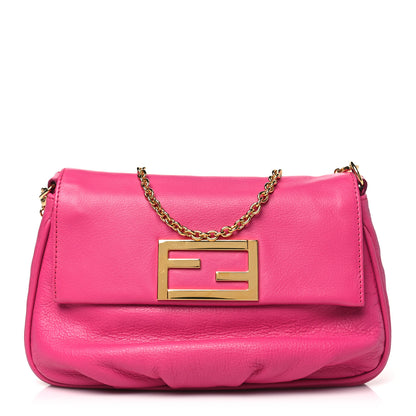 Fendi Vitello Flamingo Fendista Pouchette Crossbody Lampone 1 of 10