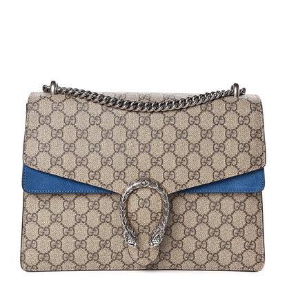 Gucci GG Supreme Monogram Medium Dionysus Shoulder Bag Blue 1 of 11