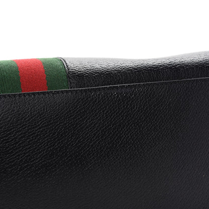Gucci Textured Calfskin Web Medium Ophidia Shopping Tote Black 10 of 10