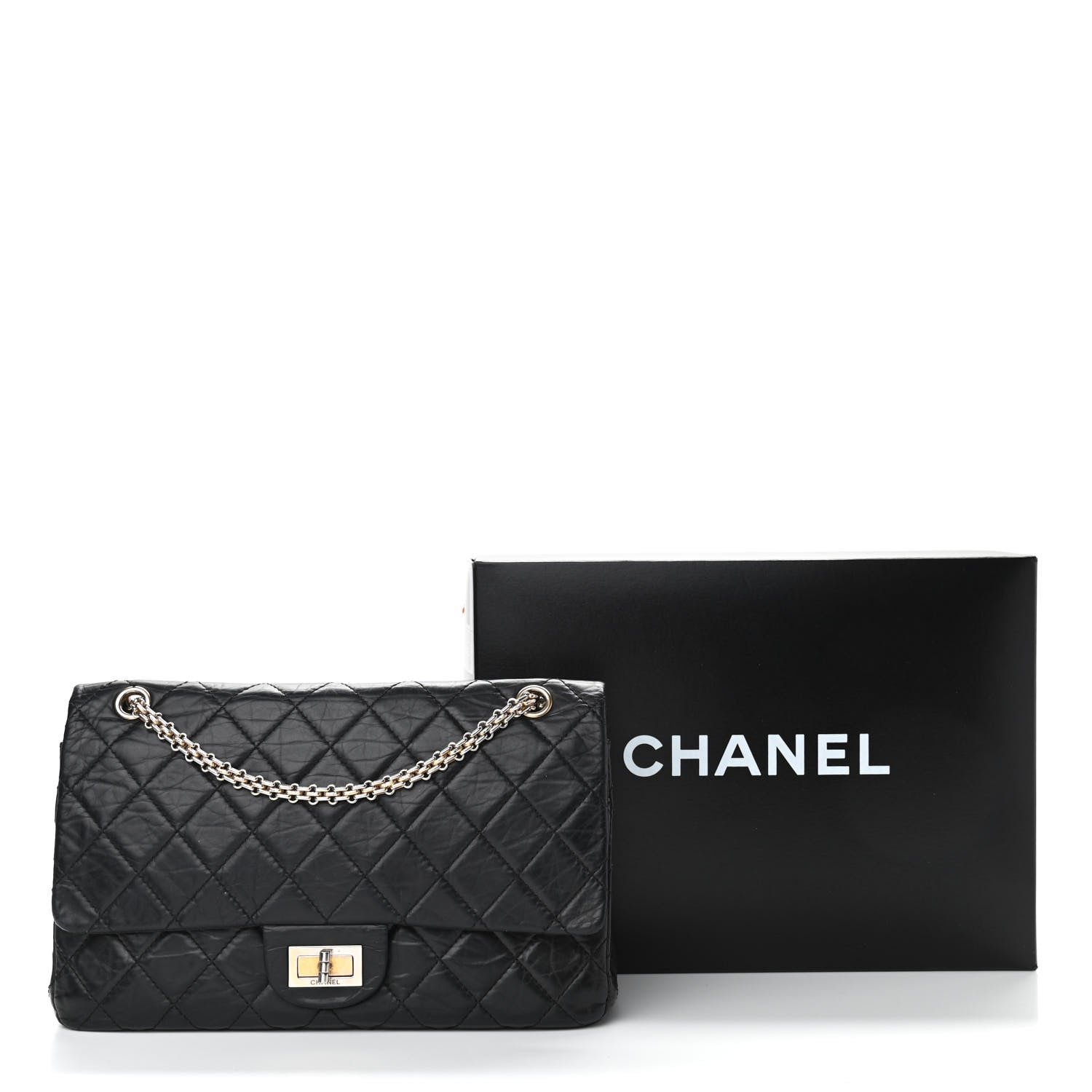 Chanel Aged Calfskin Quilted 50th Anniversary 2.55 Reissue 227 Flap Black 11 of 11