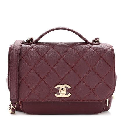 Chanel Caviar Quilted Medium Business Affinity Flap Burgundy 1 of 5