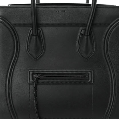 Celine Smooth Calfskin Medium Phantom Luggage Black 9 of 11