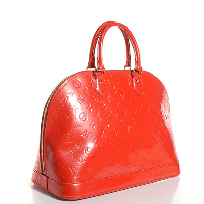 Louis Vuitton Vernis Alma GM Orange Sunset 4 of 20