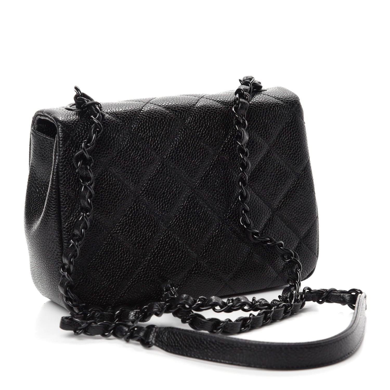Chanel Caviar Quilted Incognito Mini Square Flap Black 3 of 11