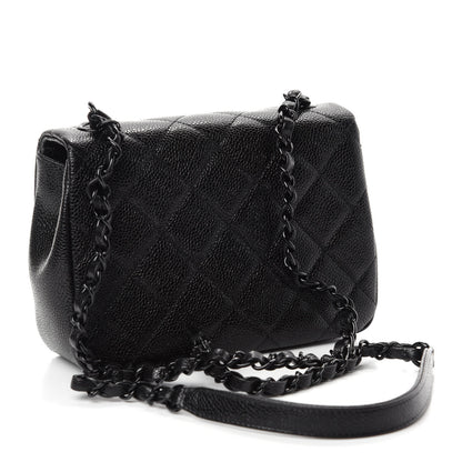 Chanel Caviar Quilted Incognito Mini Square Flap Black 3 of 11