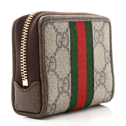 Gucci GG Supreme Monogram Web Ophidia Playing Card Case Beige New Acero 4 of 9