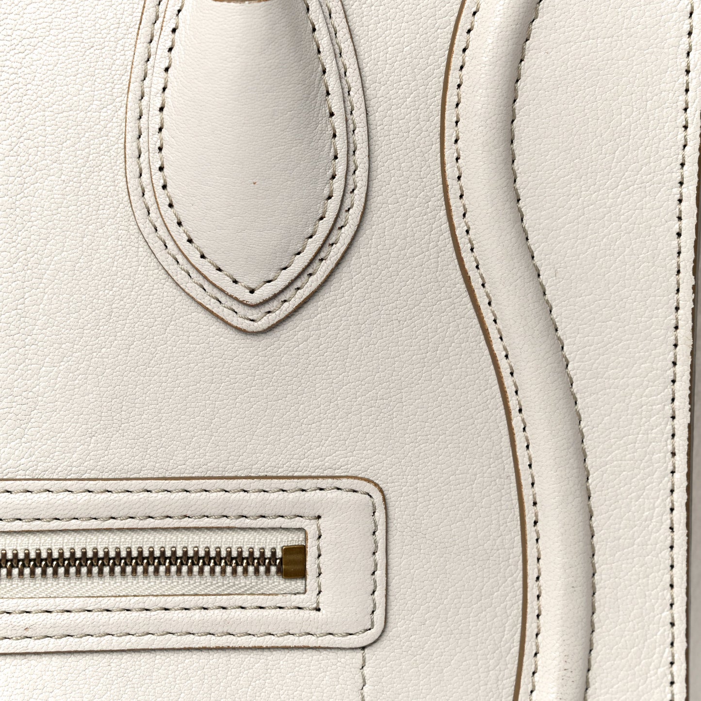 Goatskin Mini Luggage White