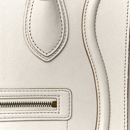 Celine Goatskin Mini Luggage White 14 of 33