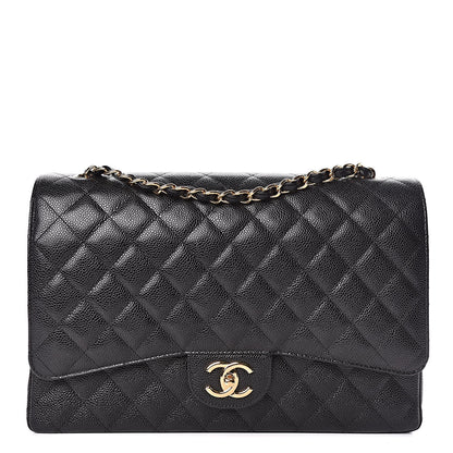 Chanel Caviar Quilted Maxi Double Flap Black 1 of 10