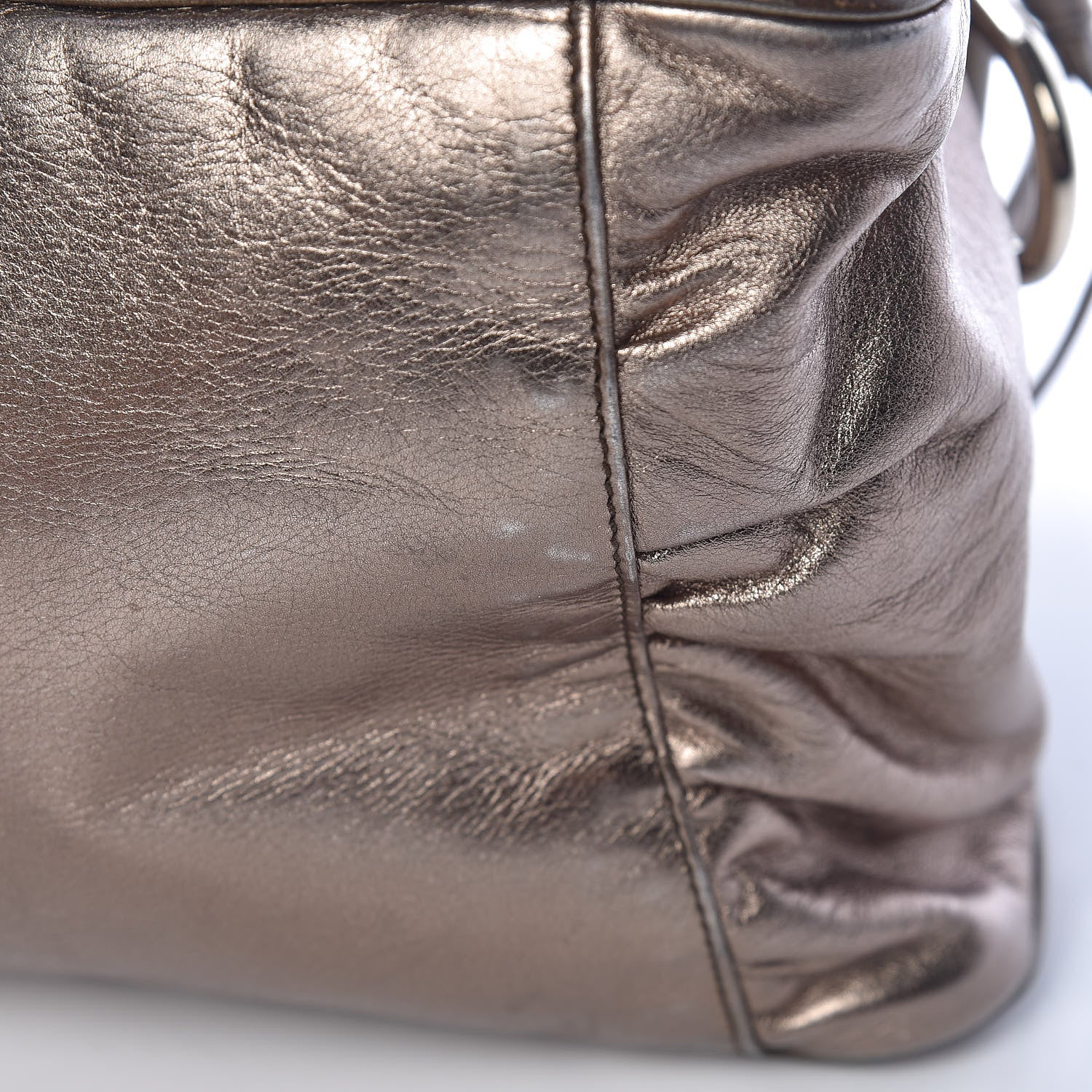 Gucci Metallic Calfskin Medium Hysteria Top Handle Bag Gold 13 of 18