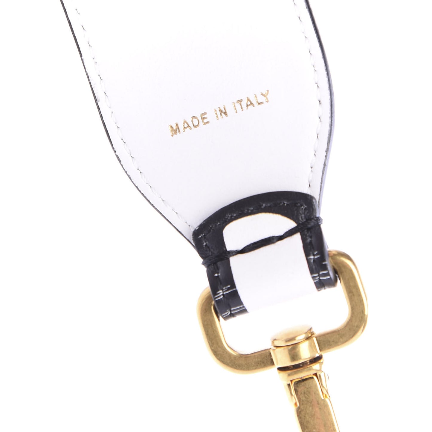 X JOSHUA VIDES Vitello Grace Logo Regular Strap You Optical White Black