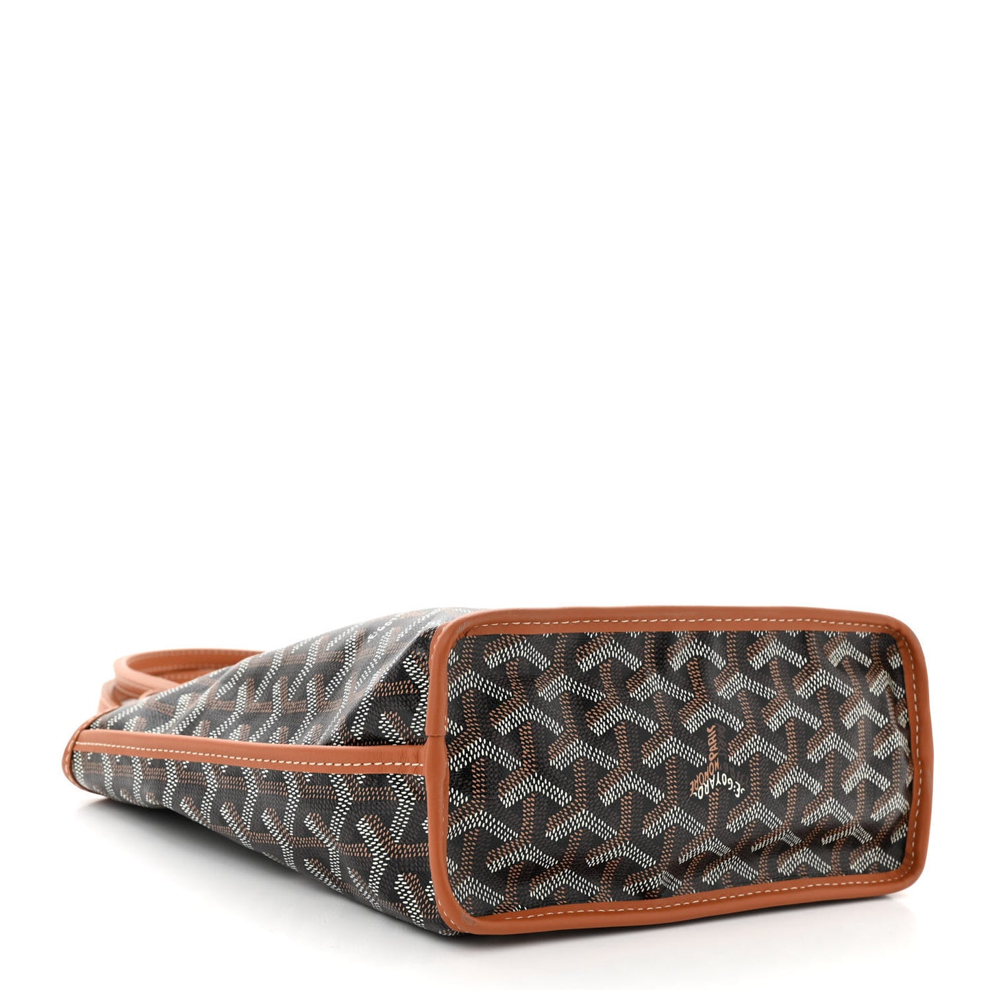 Goyardine Reversible Mini Anjou Black Gold