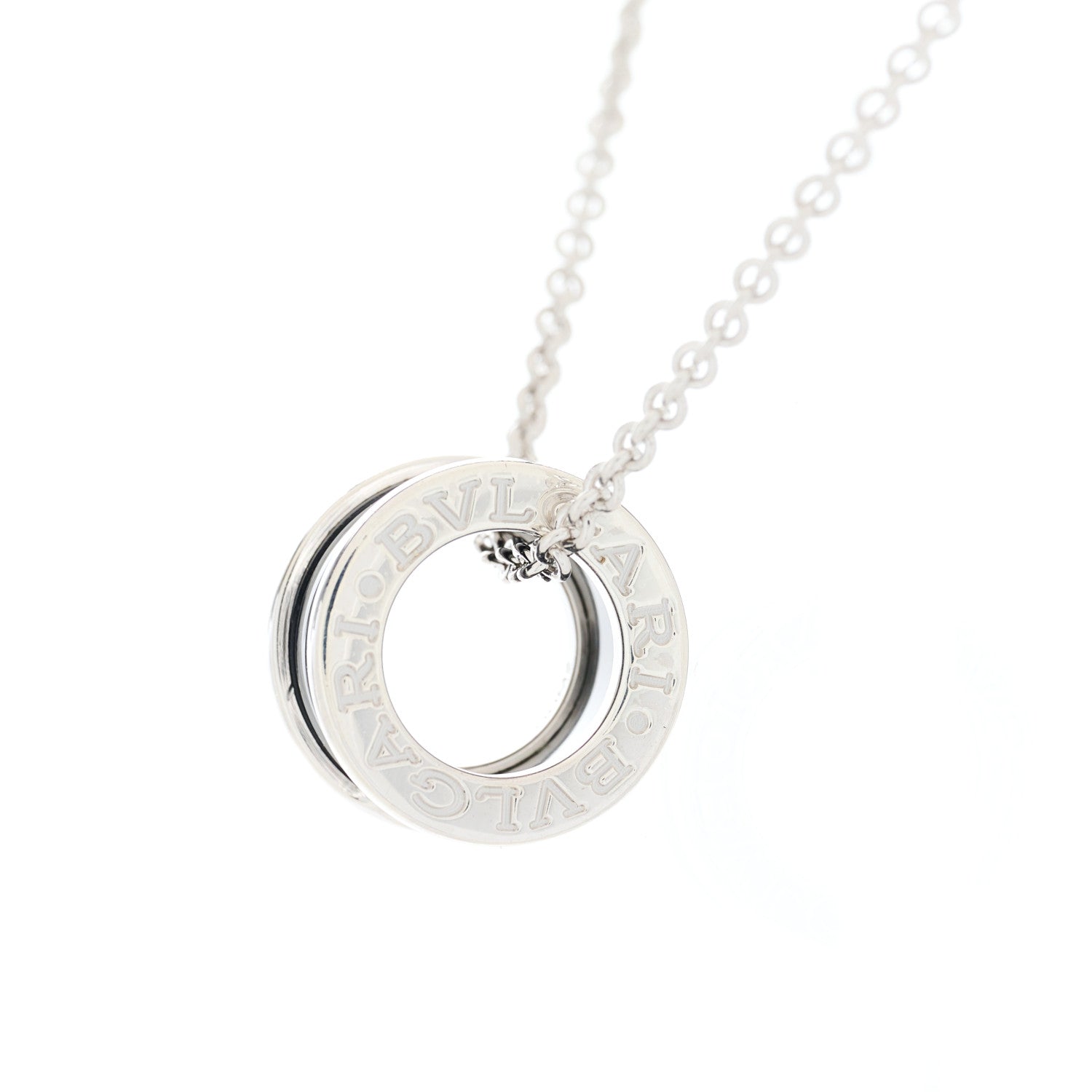 Bulgari Sterling Silver Ceramic Save The Children Pendant Necklace 5 of 7