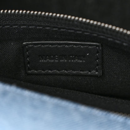 Balenciaga Denim Patchwork Small Hourglass Top Handle Bag Washed Blue 7 of 13