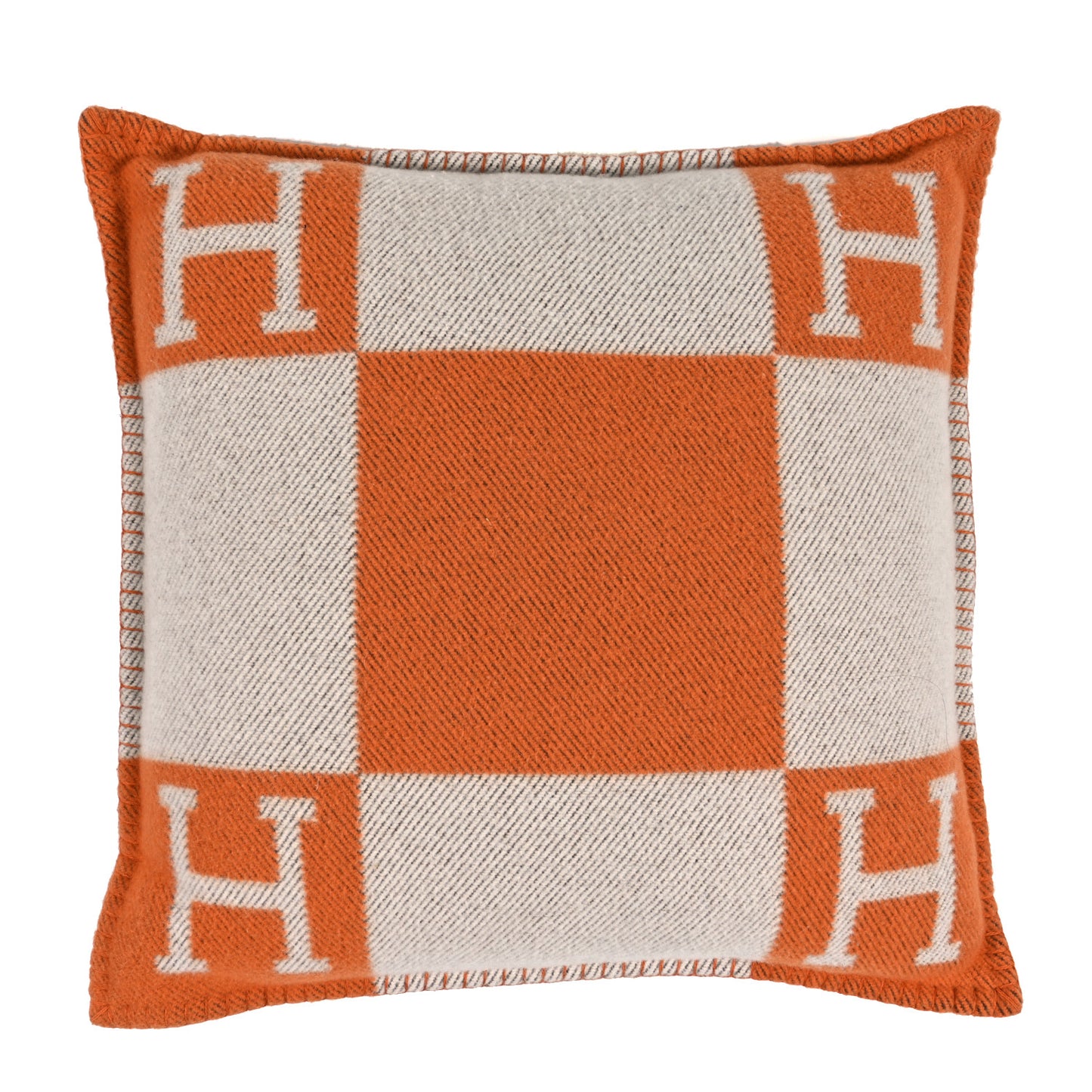 Wool Cashmere Avalon Pillow PM Ecru Potiron