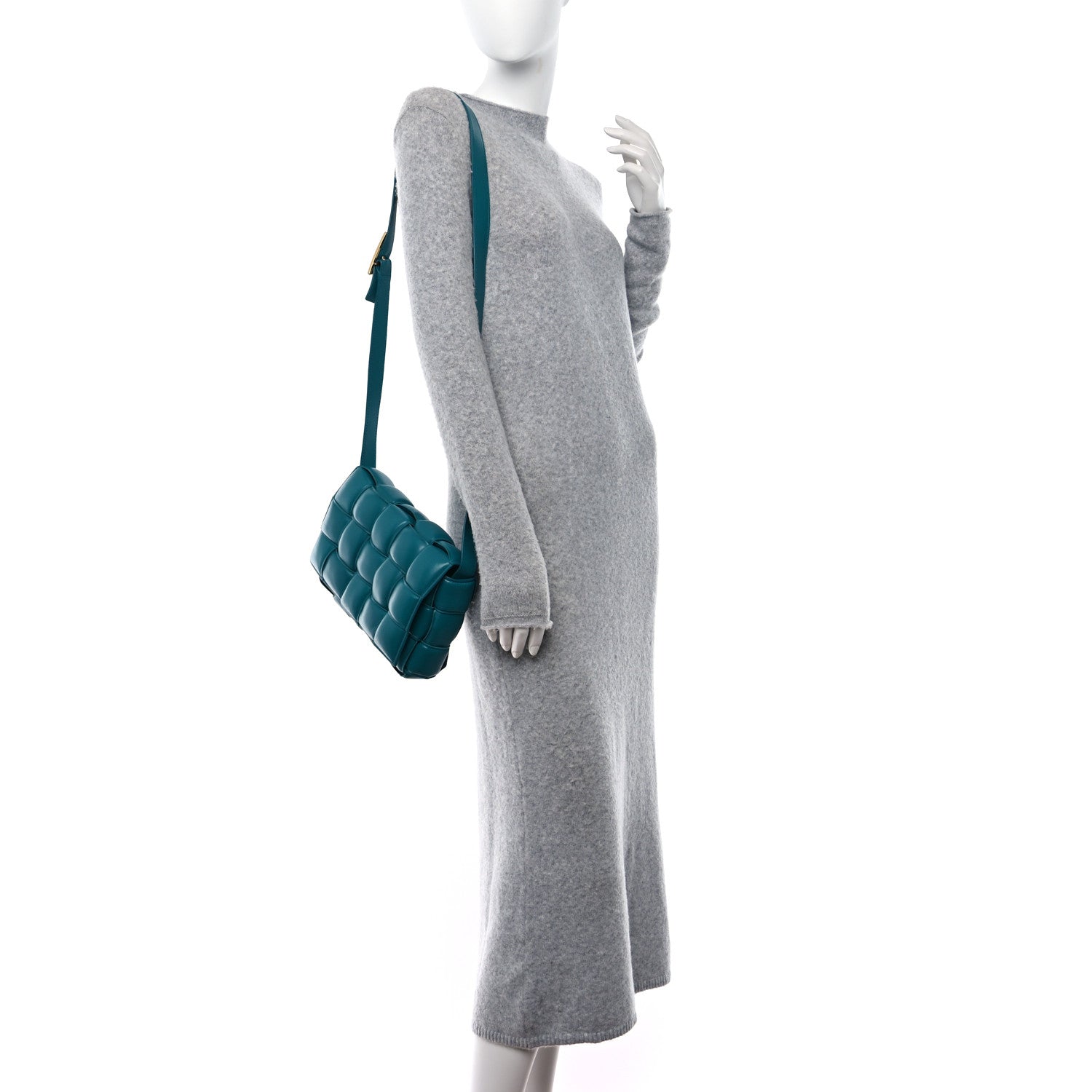 Bottega Veneta Nappa Maxi Intreccio Padded Cassette Crossbody Bag Mallard 2 of 9