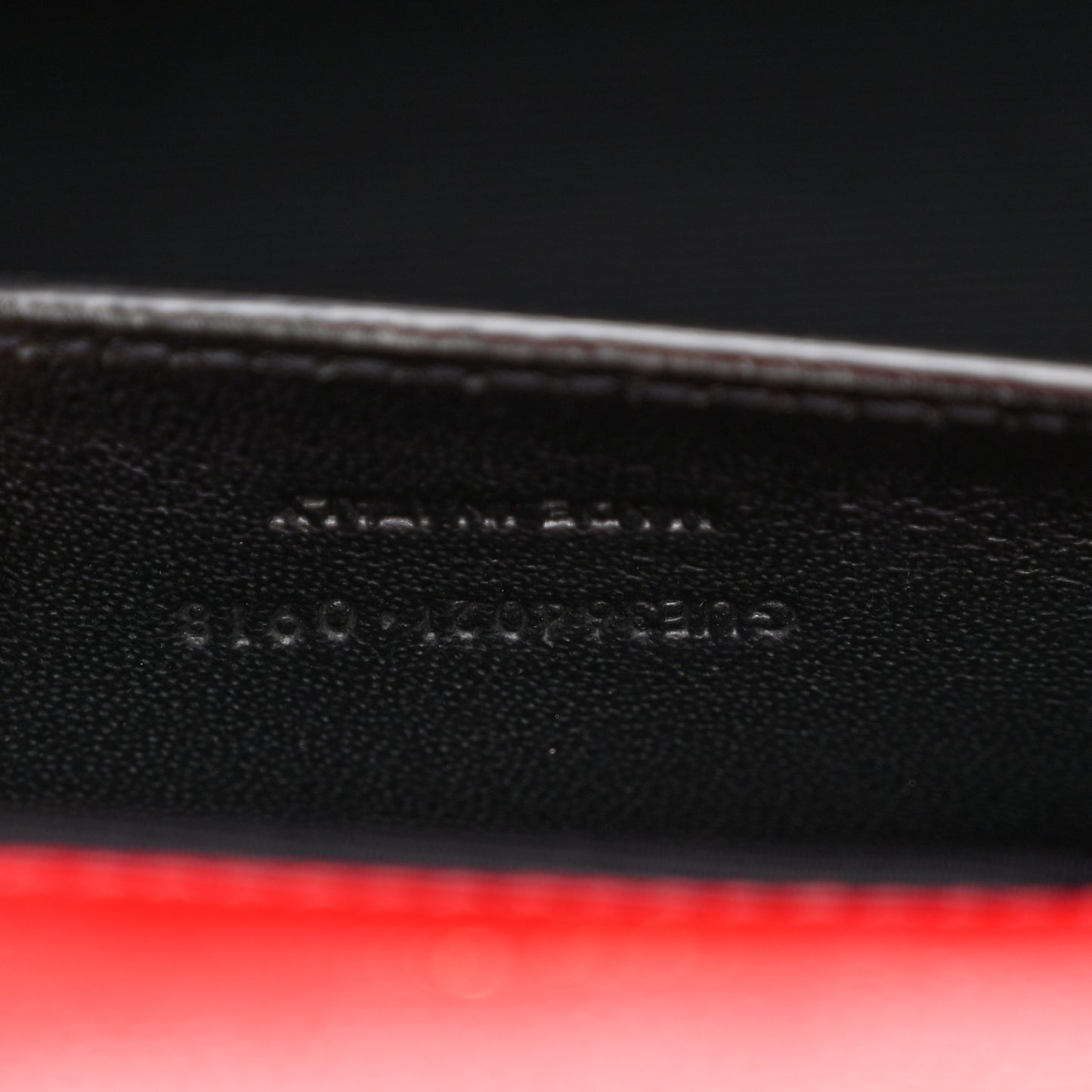 Grain De Poudre Medium Monogram Kate Satchel Red