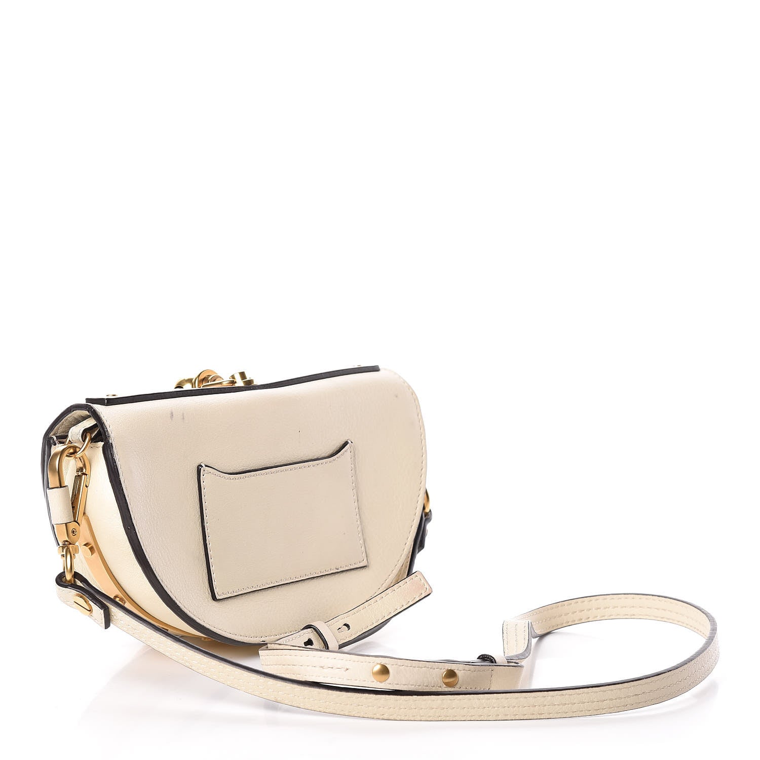 Chloe Calfskin Small Nile Bracelet Minaudiere Bag Off White 3 of 15
