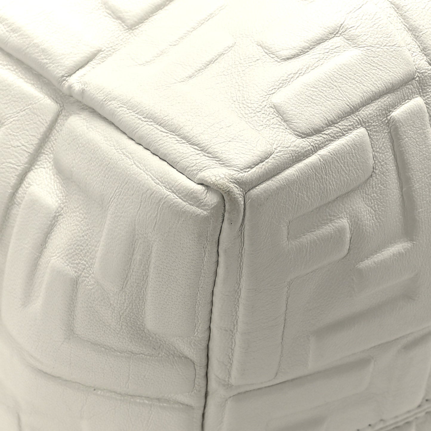 Nappa FF 1974 Embossed Small Boston White