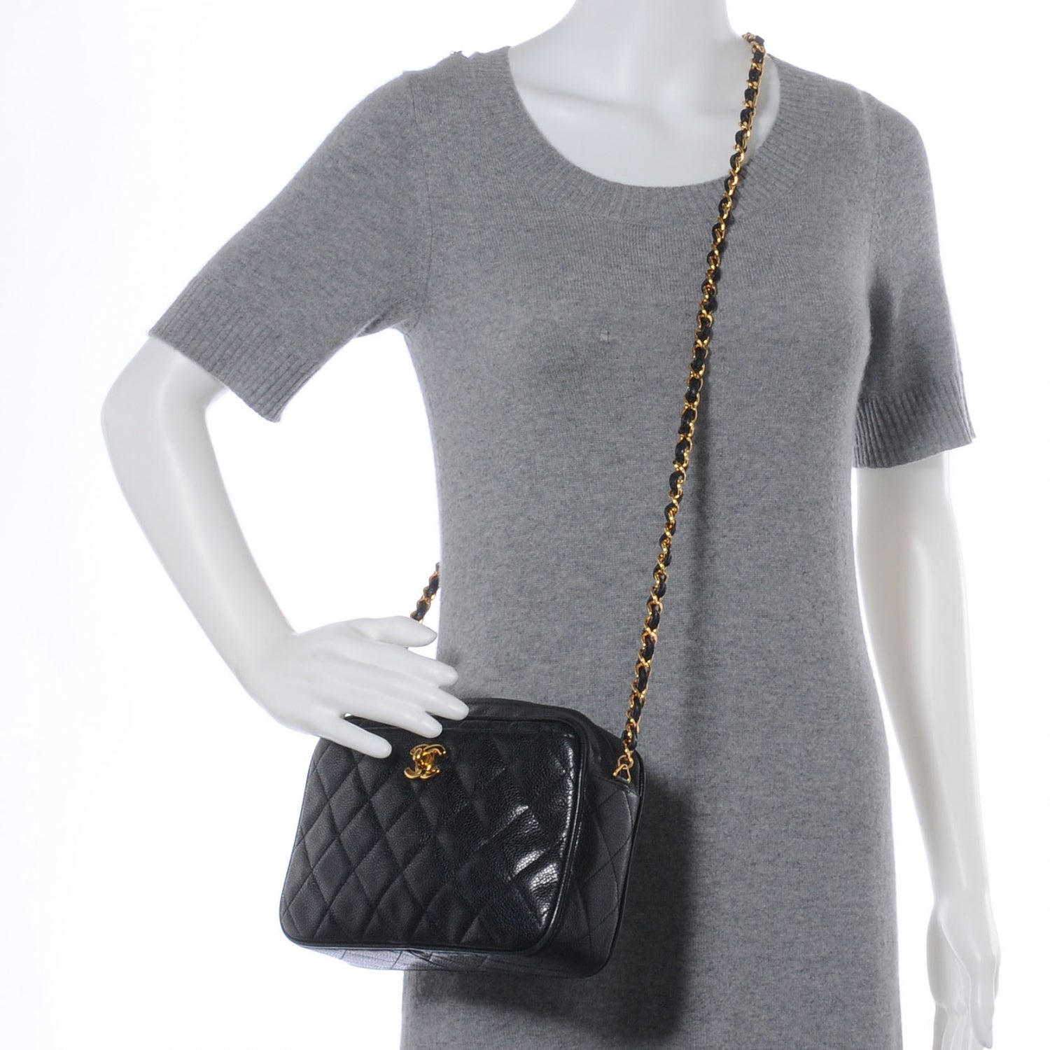 Chanel Caviar Camera Case Black 2 of 8