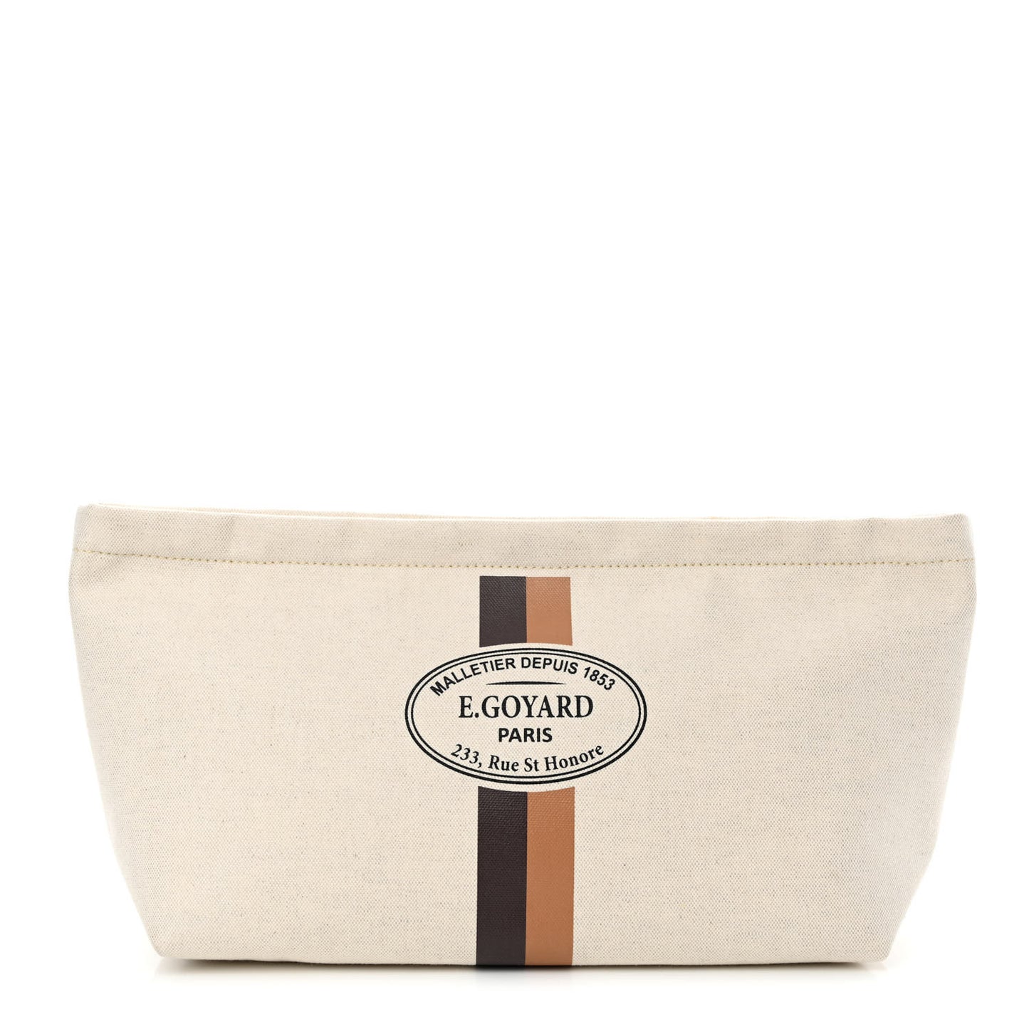 Canvas Necessaire Organizer Pouch Off White