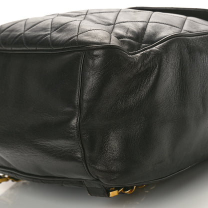 Chanel Lambskin Quilted Tassel Drawstring Backpack Black 10 of 11