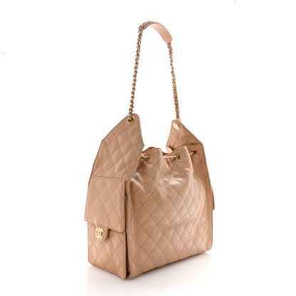 Chanel Caviar Quilted Medium Chanel 25 Handbag Beige 4 of 11