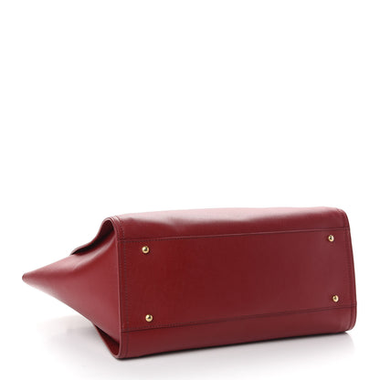 Chanel Caviar Medium Studded Deauville Tote Red 4 of 12