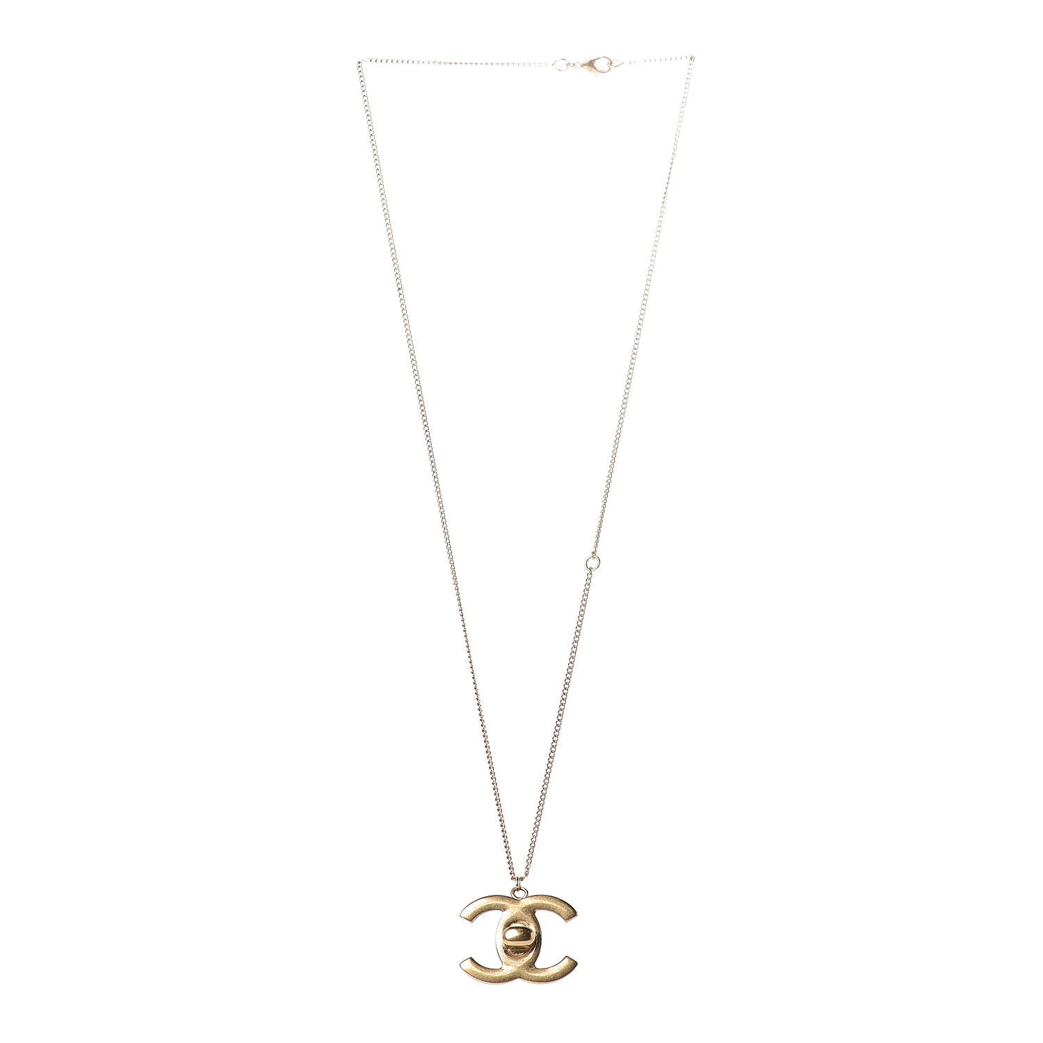 Chanel Turnlock CC Necklace Gold 3 of 7