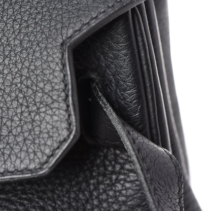 Hermes Taurillon Clemence Birkin 35 Black 36 of 37