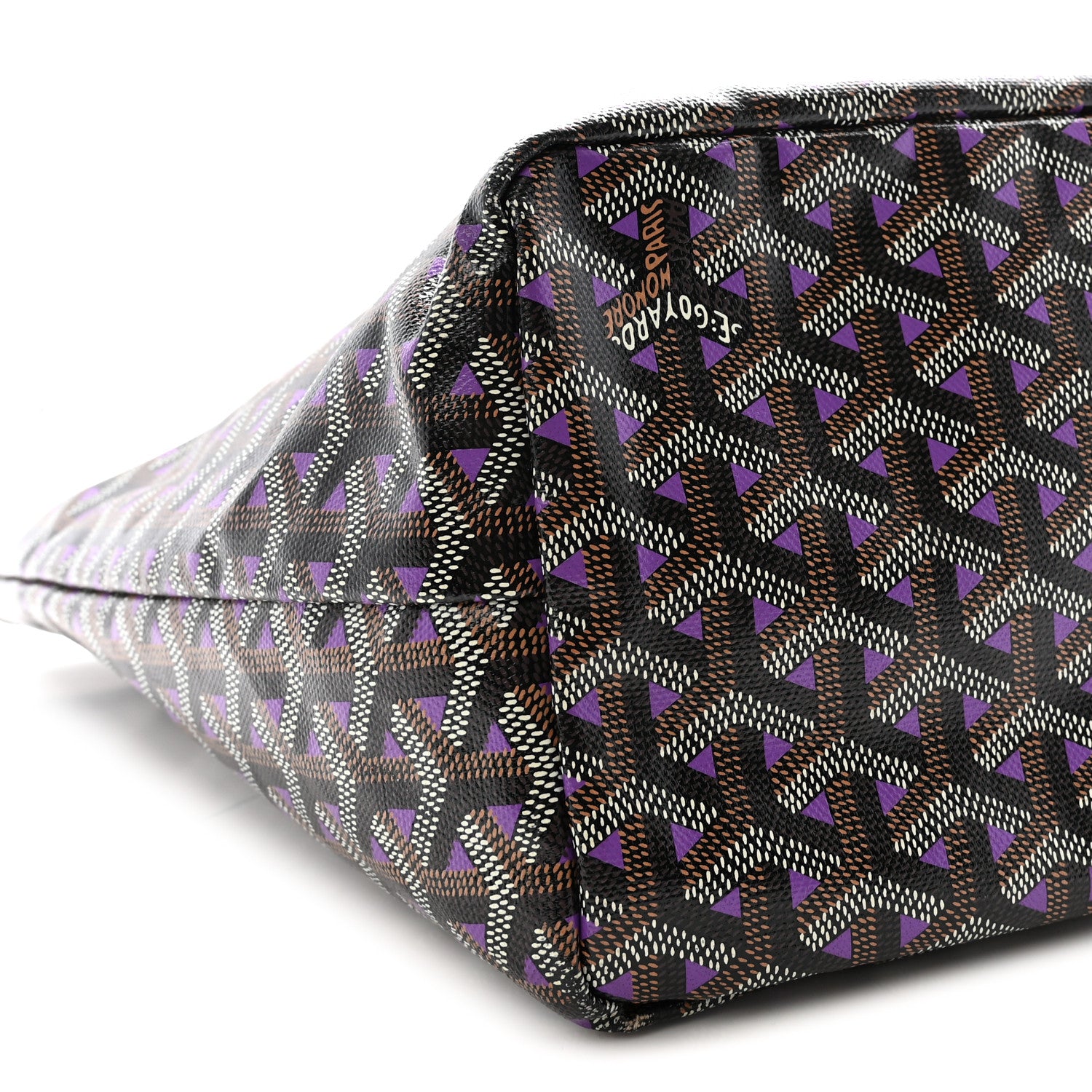 Goyard Goyardine Saint Louis Claire Voie PM Black Purple 8 of 9
