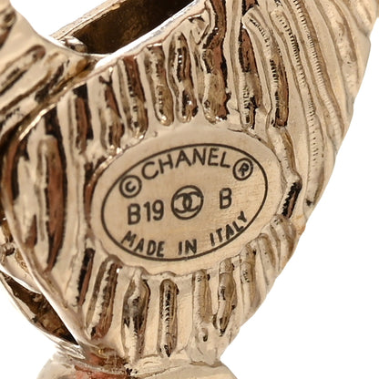 Chanel Crystal Pearl CC Charming Bracelet Gold 4 of 4