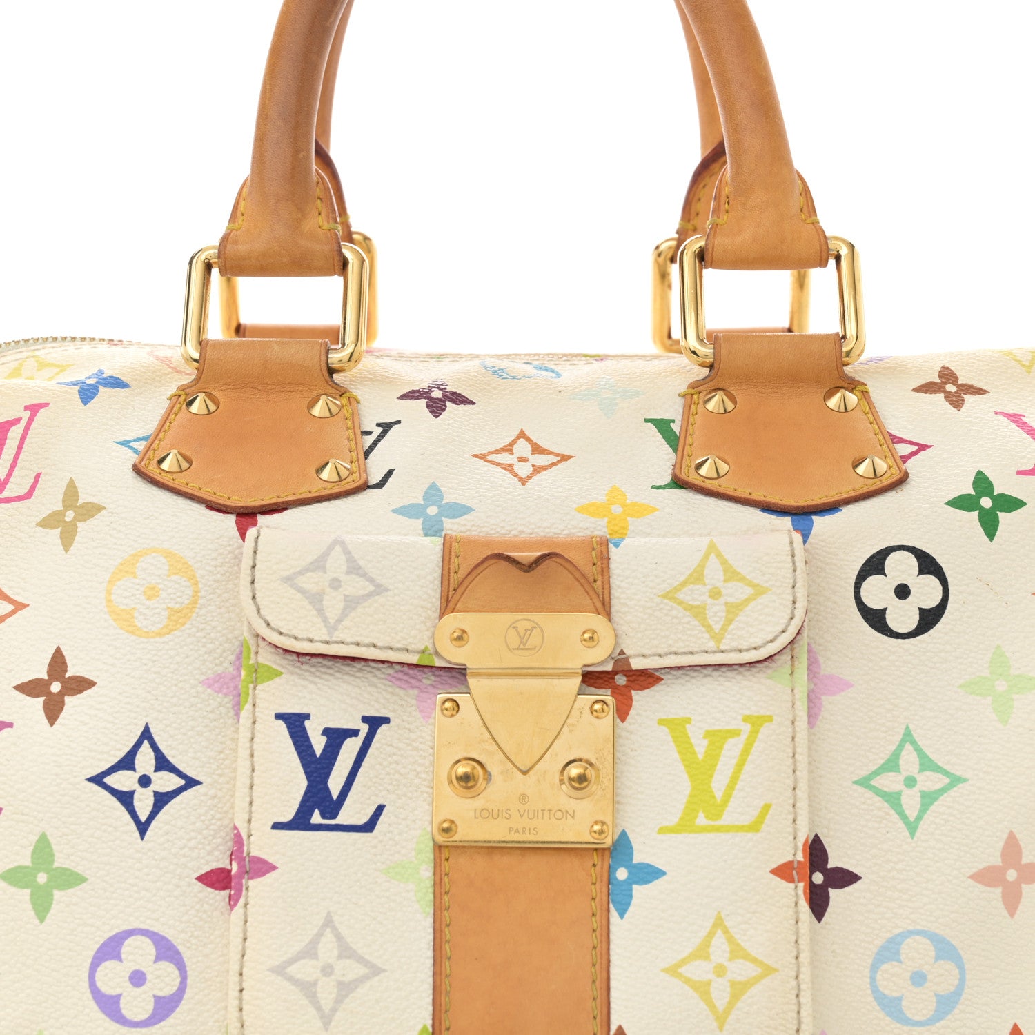 Louis Vuitton Monogram Multicolor Speedy 30 White 7 of 17