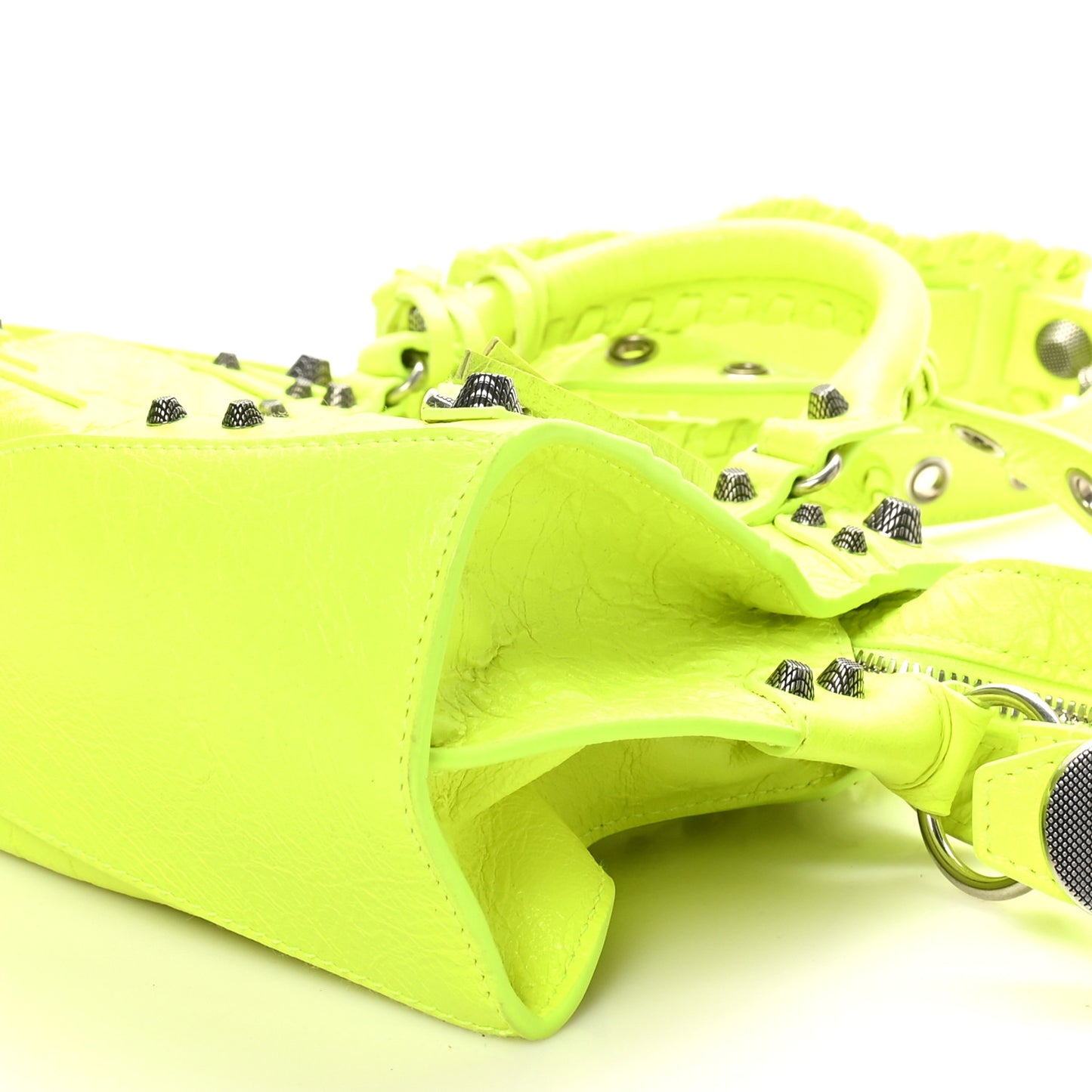 Agneau Arena Neo Cagole Handbag XS Fluo Yellow