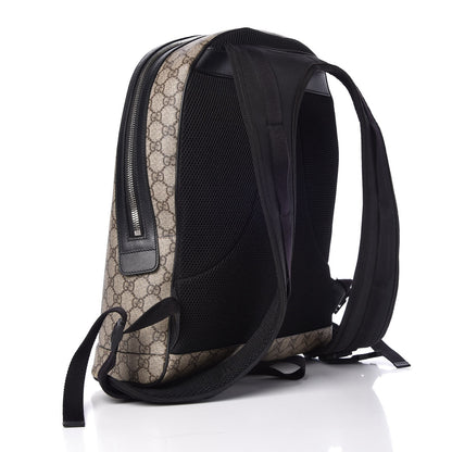 Gucci GG Supreme Monogram Web Dome Backpack Black 3 of 8