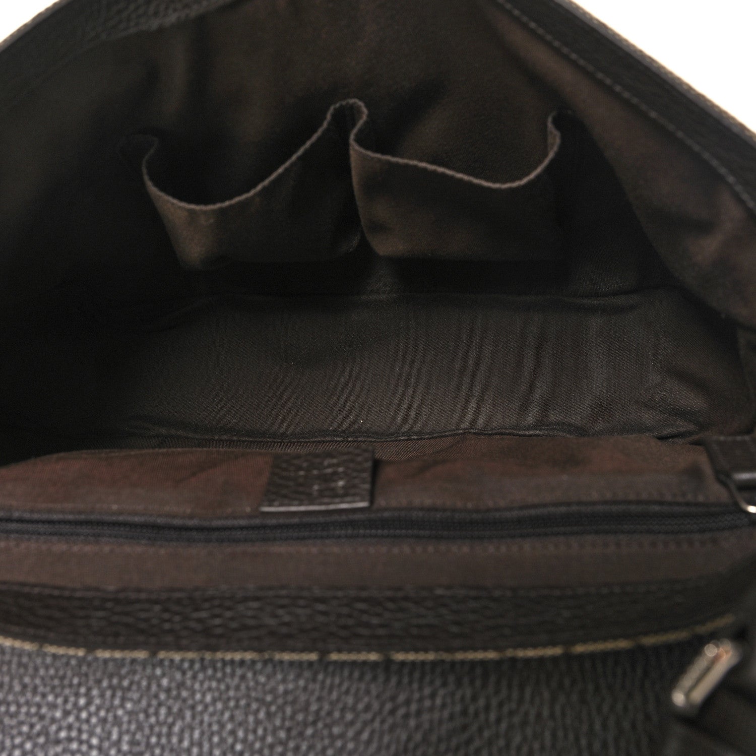 Gucci Monogram Flap Messenger Bag Beige Dark Brown 5 of 10