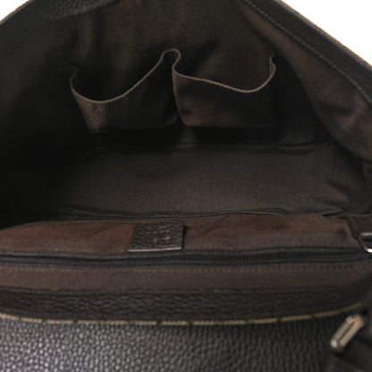 Gucci Monogram Flap Messenger Bag Beige Dark Brown 5 of 10
