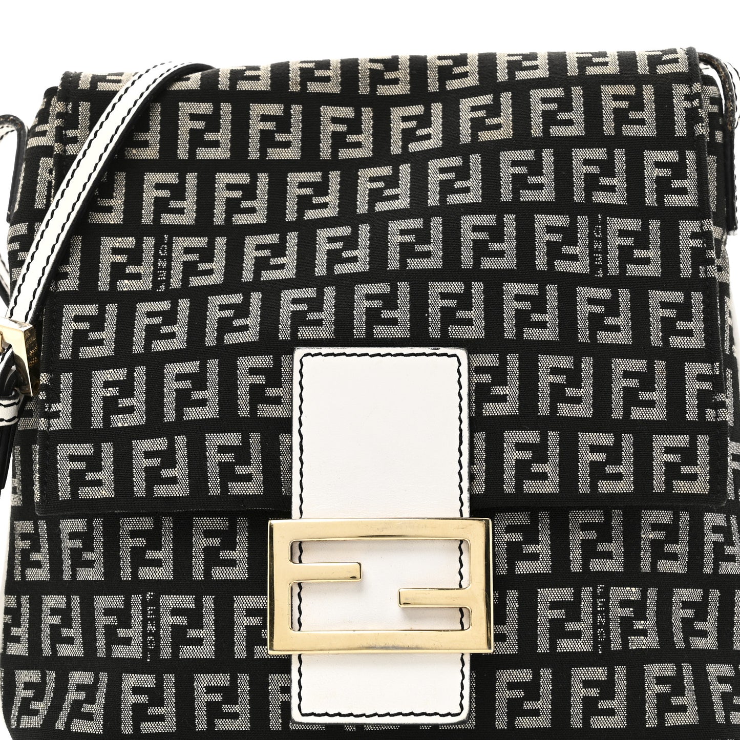 Zucchino Tube Messenger Bag Black White